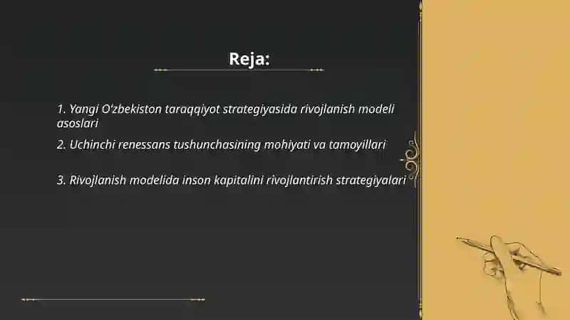 Yangi Oʻzbekiston taraqqiyot strategiyasi 2