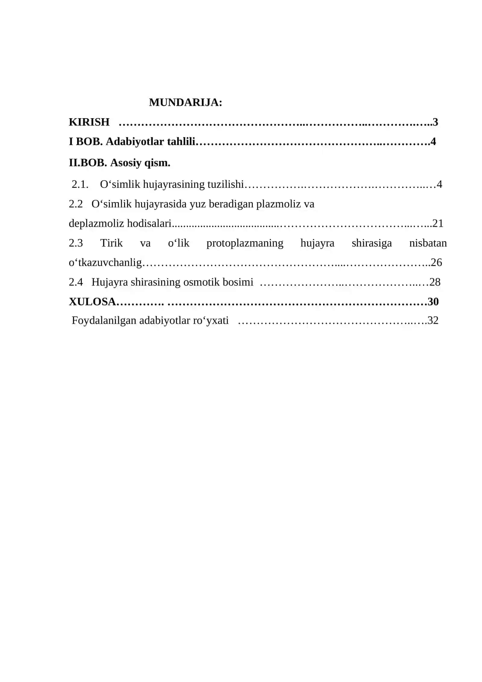 O’simlik hujayrasining energetikasi 2