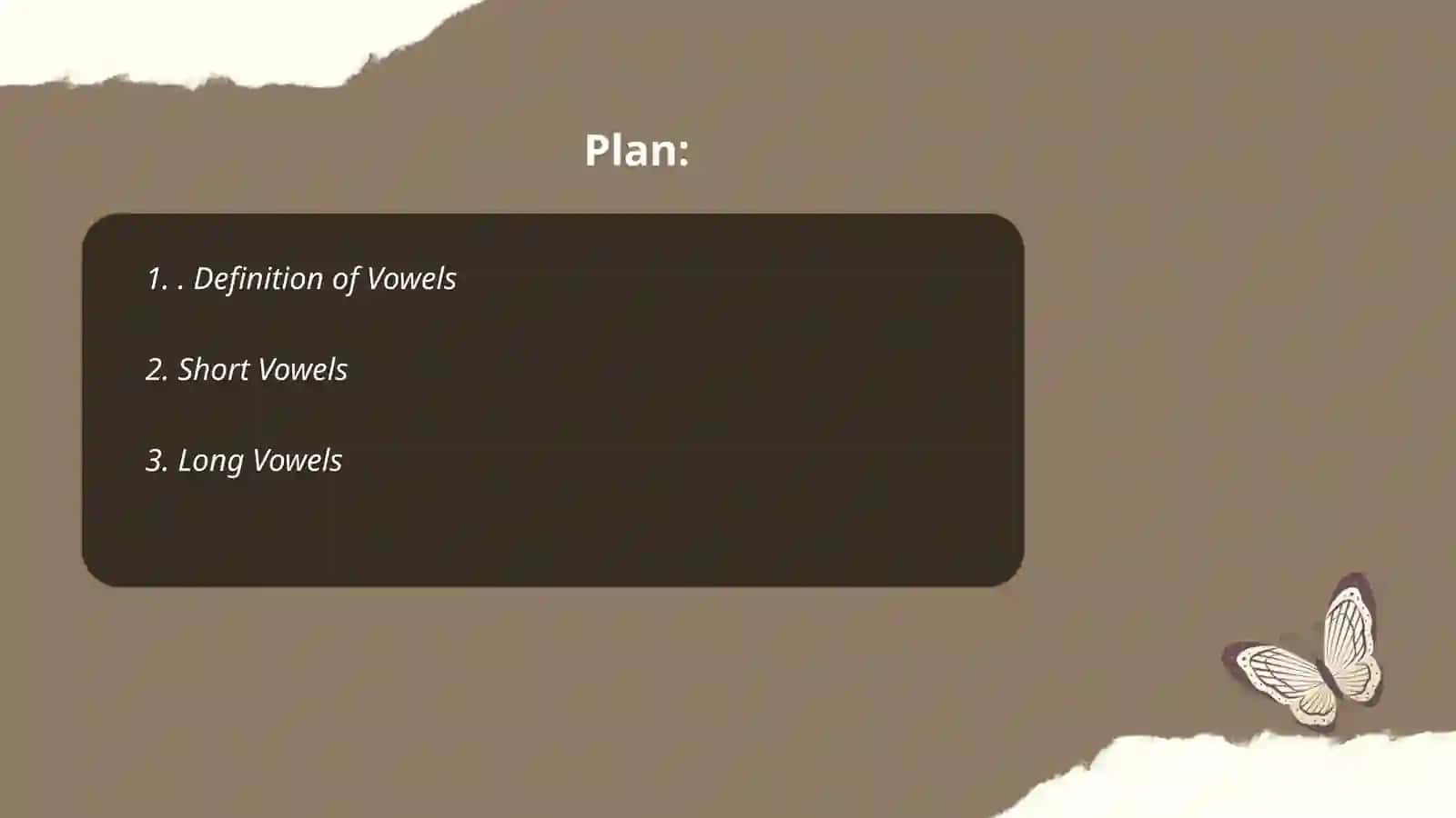 Vowels 2