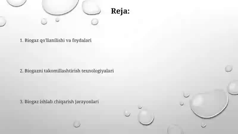 Biomassadan biogaz olish texnologiyasi 2