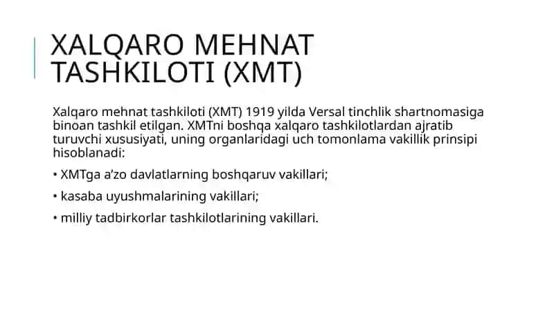 Xalqaro mehnat tashkiloti 2