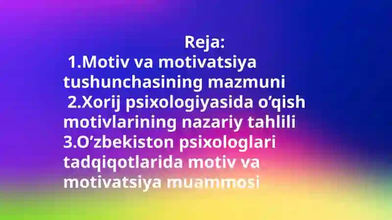 Xorij psixologiyasi 2