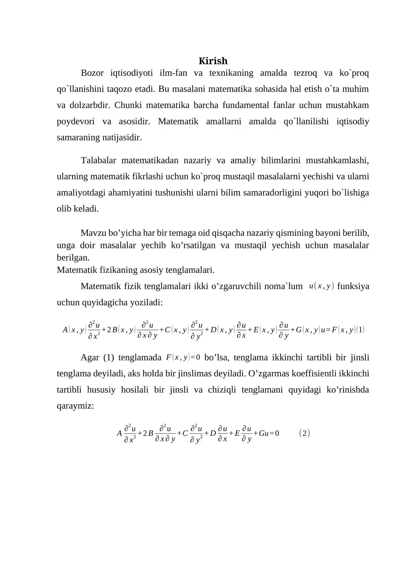 Matematika Iqtisodiyoti 2