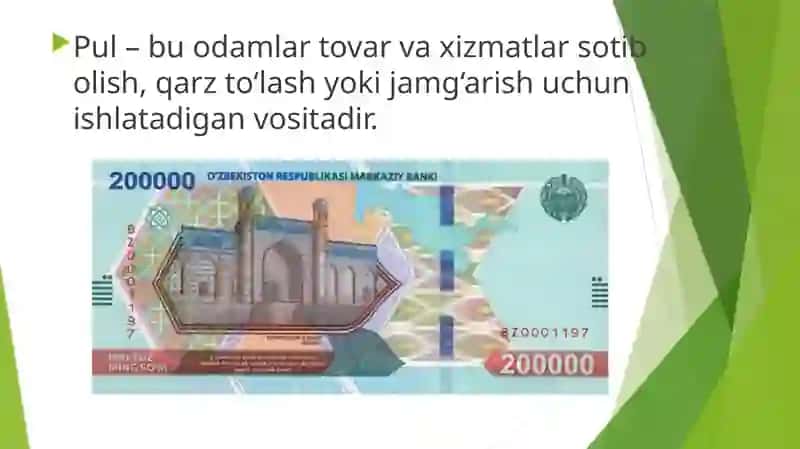 Pul bozoridagi muvozanat 2