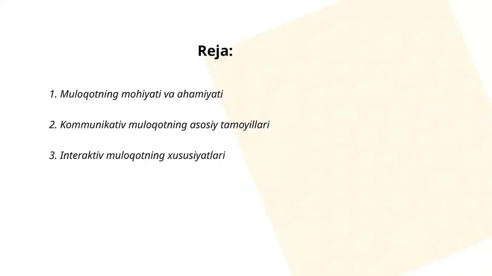 Muloqotning kommunikativ va interaktiv tomoni 2