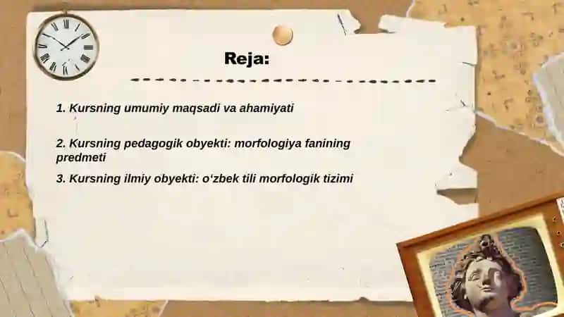 O‘zbek tili morfologiyasi kursi 2
