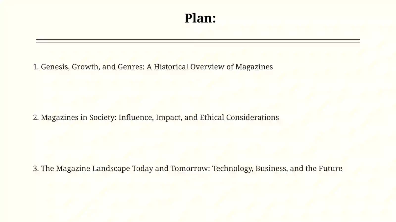 Genesis, Growth, and Genres: A Historical Overview of Magazines 2