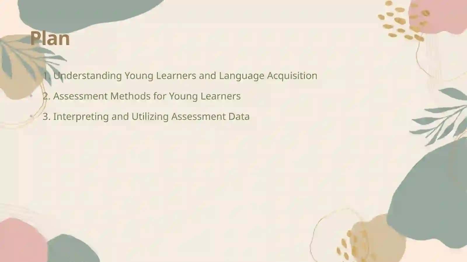 Assessment of the young learners’ language performance 2