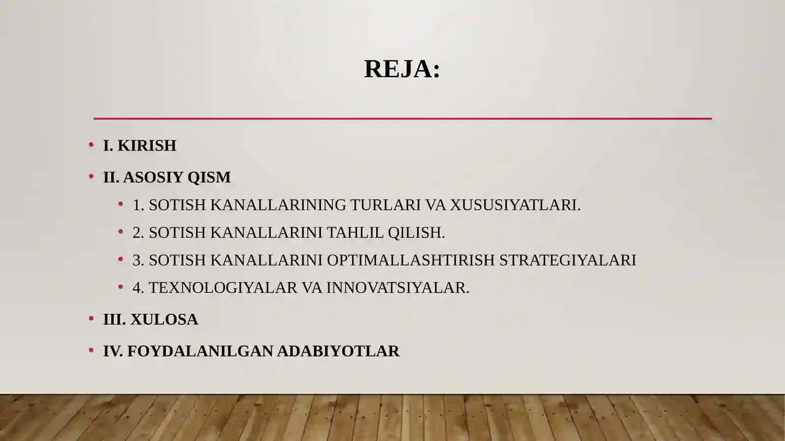 Sotish kanallarini optimallashtirish rejasi 2