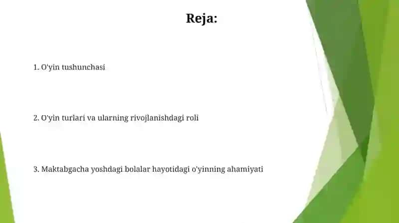 O'yinning Ahamiyati 2