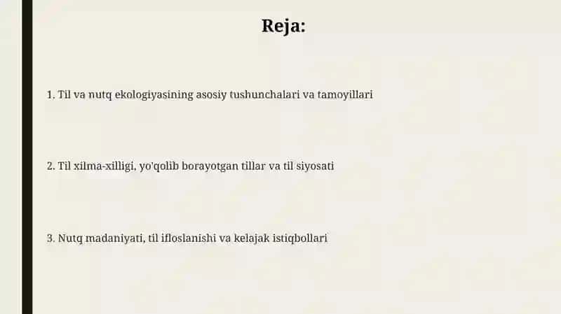 Til va nutq ekologiyasi mavzusida esse 2