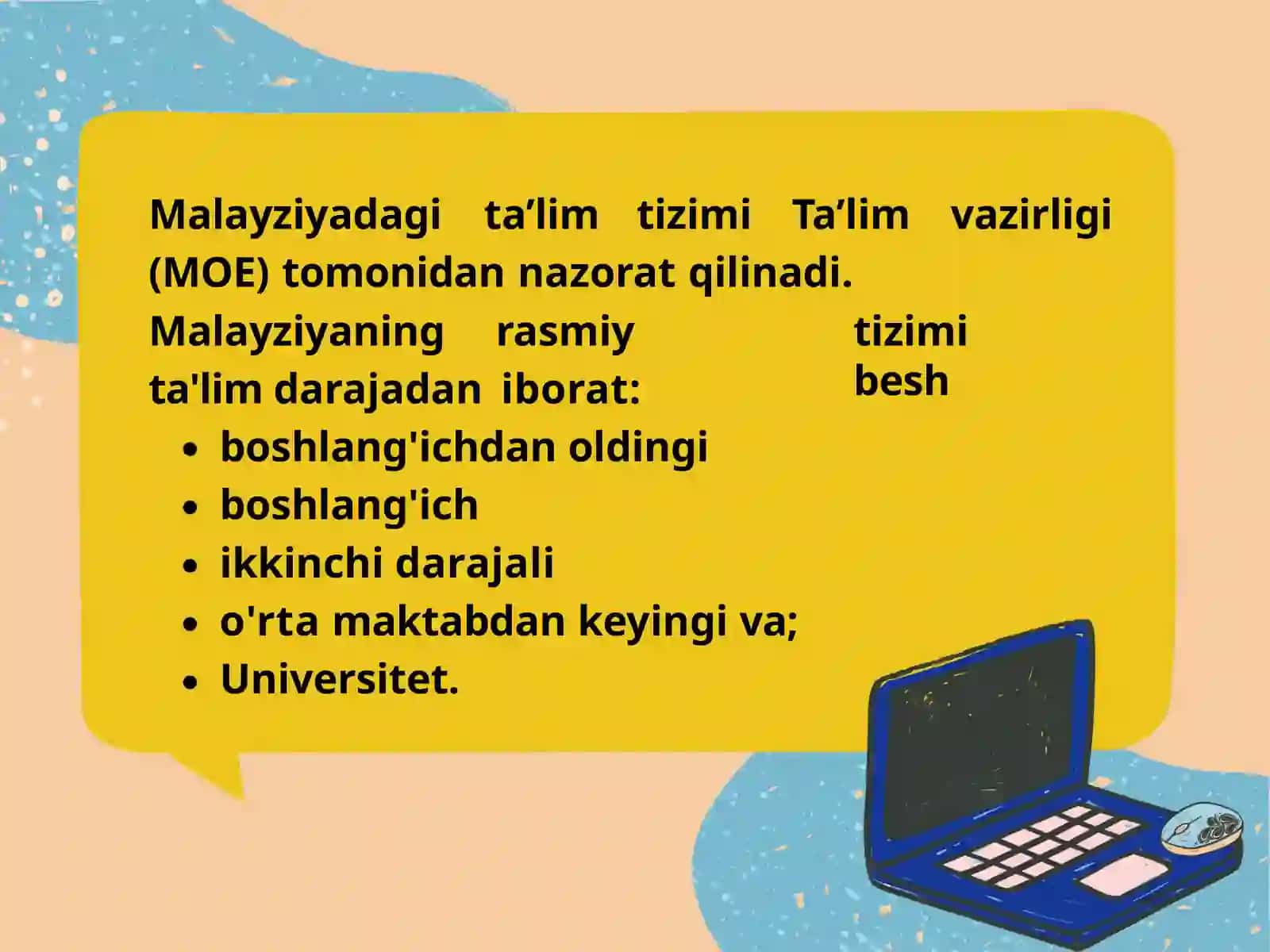 Malayziya davlatida ta’lim tizimi 2