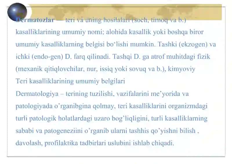 Dermatozlar nasliy kasalliklari 2