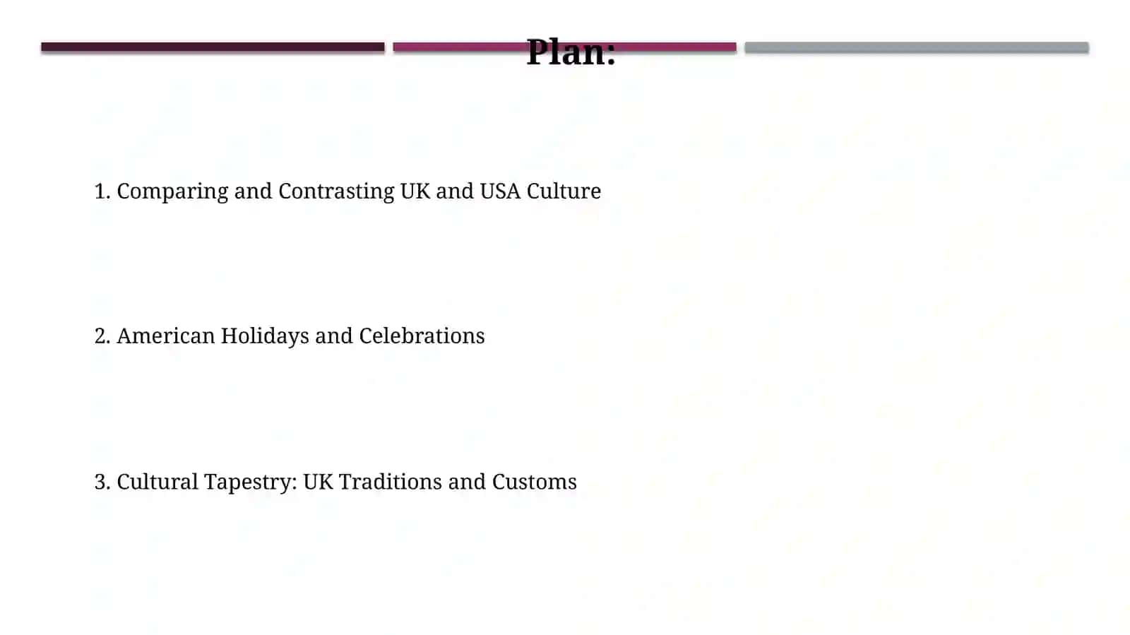 Culture, Traditions, Holidays of the UK and the USA 2