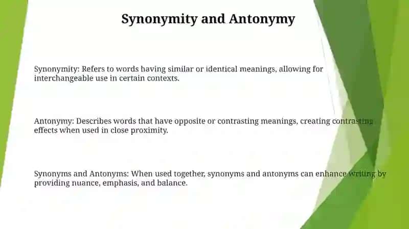 Synonyms And Antonyms 2