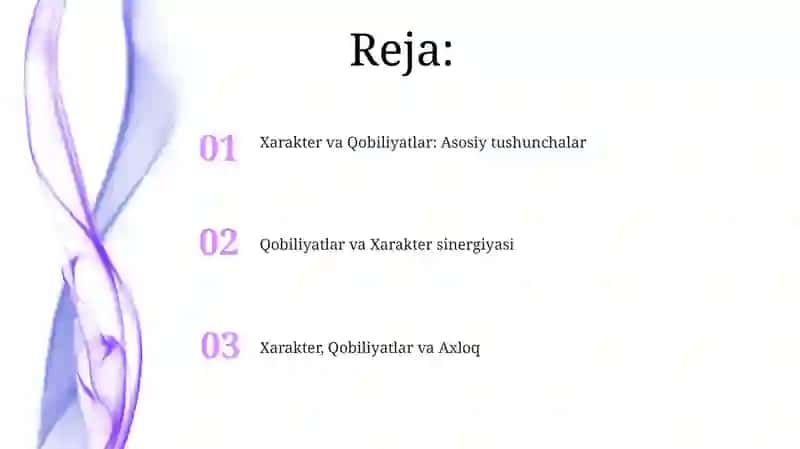 Xarakter va Qobiliyat 2