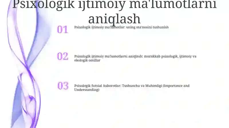Psixologik Sotsial Axborotlar 2