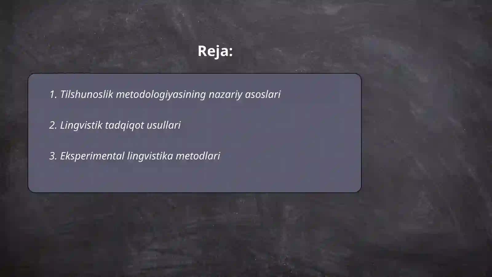 Tilshunoslik metodlari 2