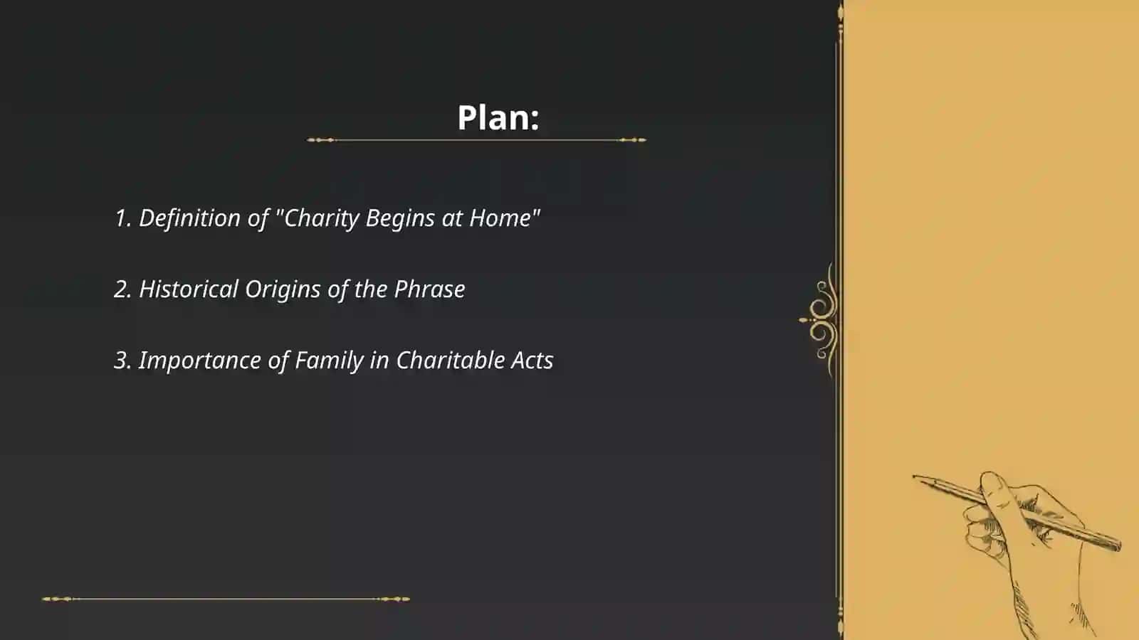 Charity begins at home 2
