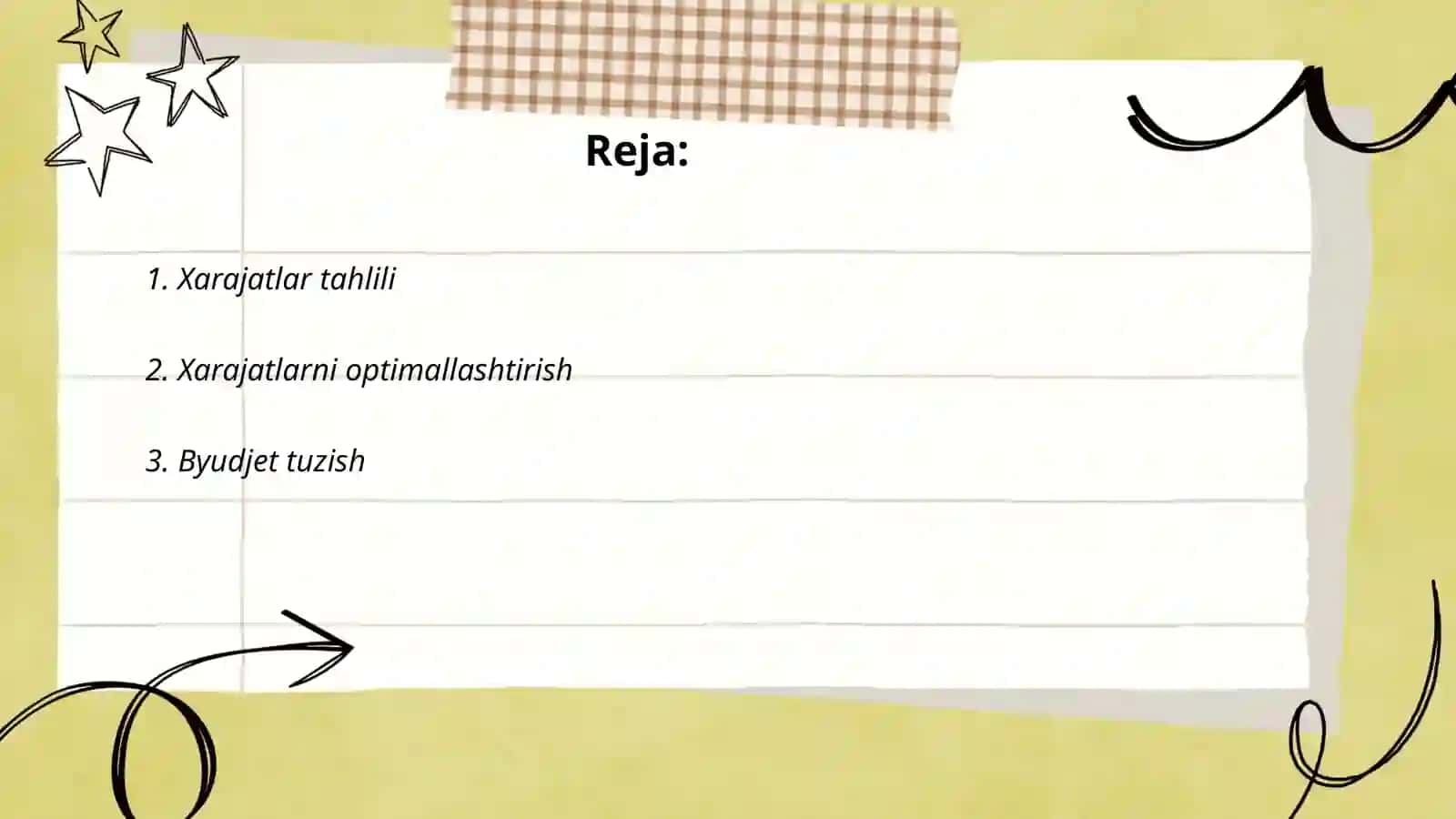 Past xarajatlar strategiyasi 2