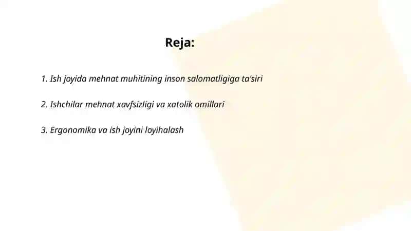 Ishlab chiqarish muhitida inson omili 2