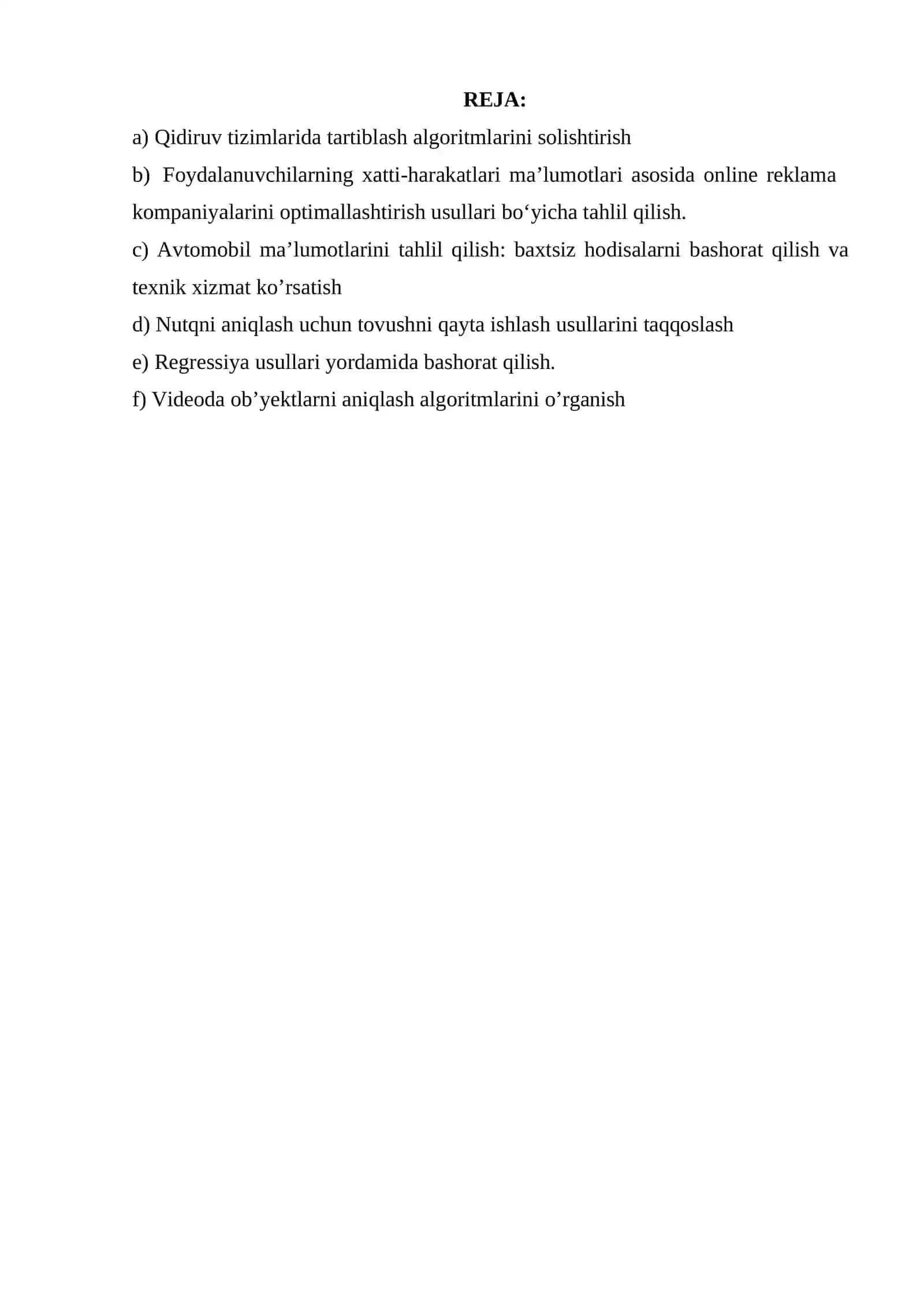 Ma'lumotlarning intellektual tahlili 2