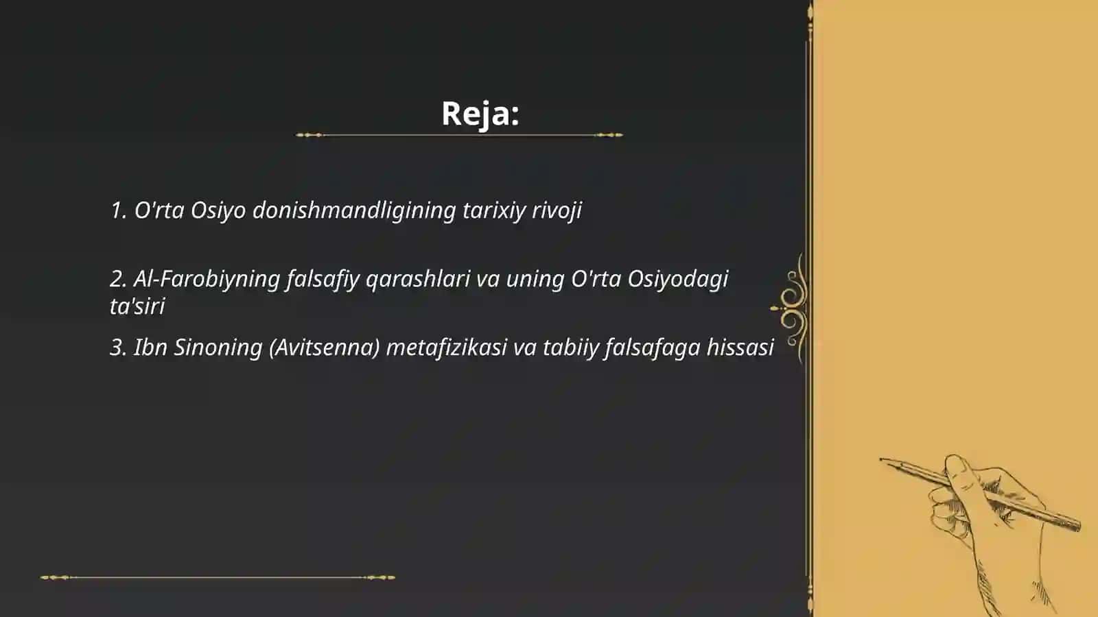 O'rta Osiyo donishmandligining falsafiy qarashlari 2