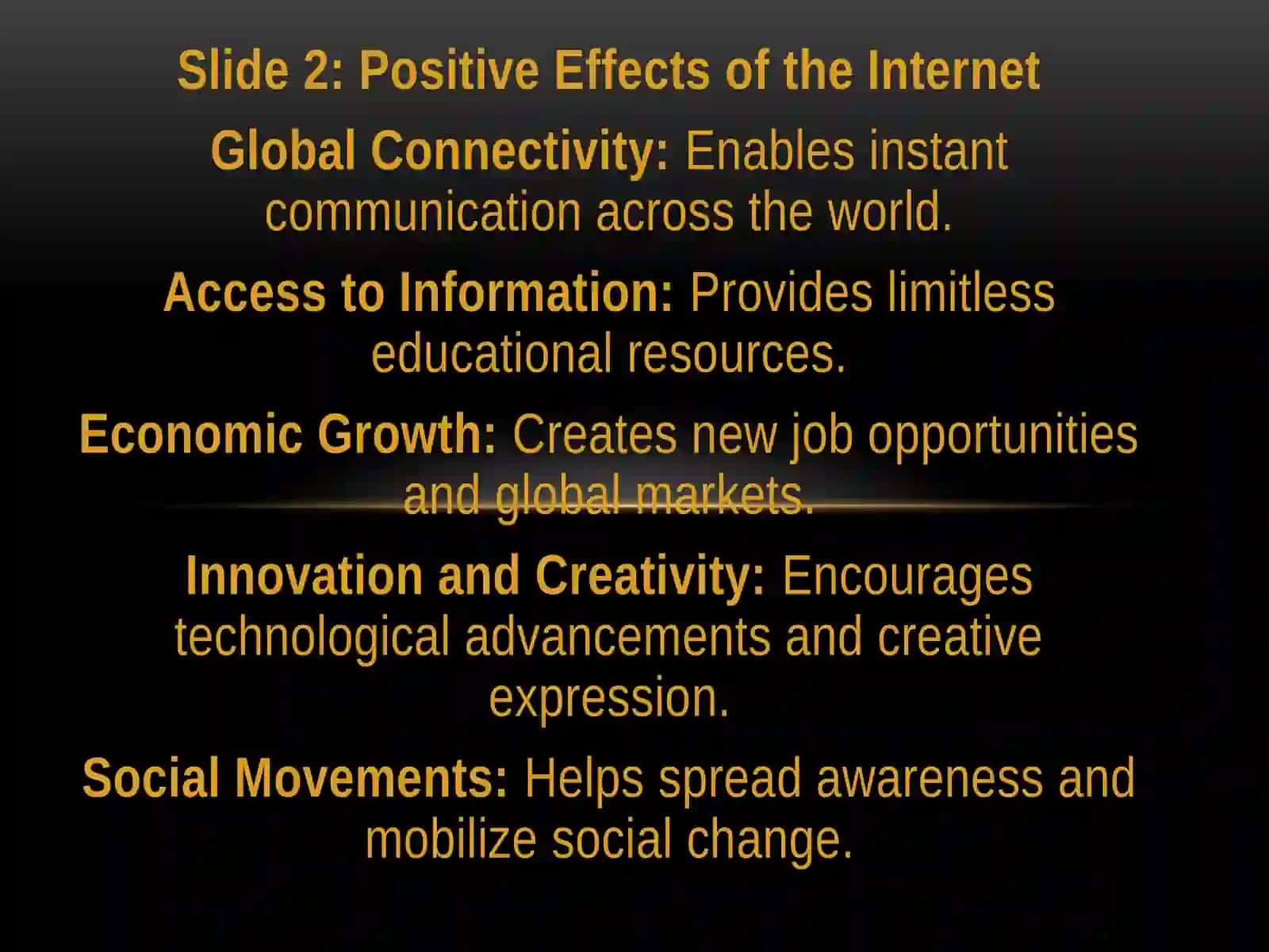 The Impact of the Internet on Society 2