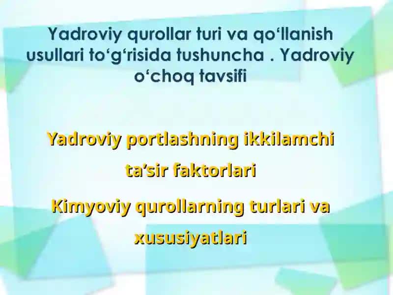 Yadroviy qurollar 2