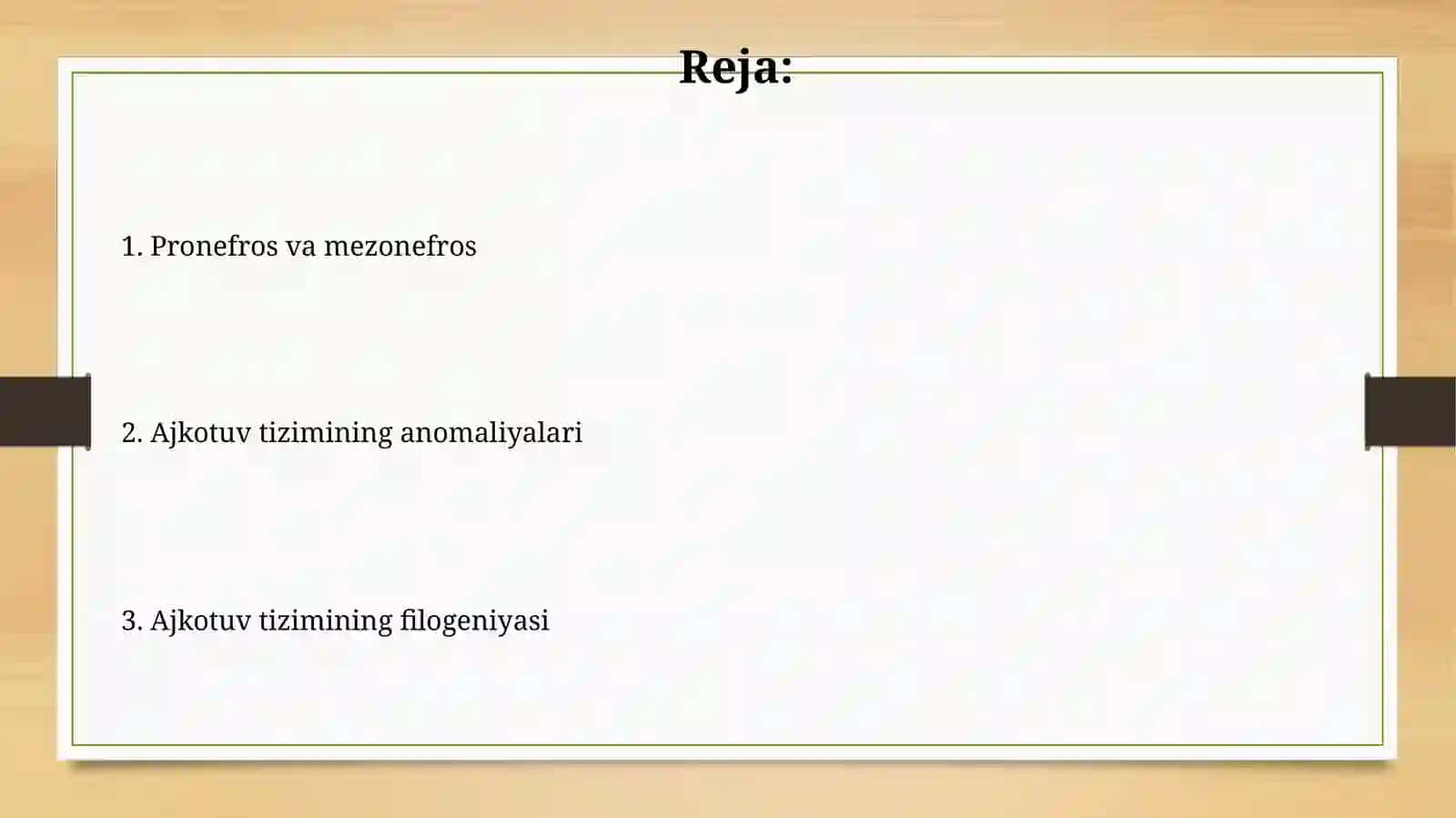Mezonefrosning Filogeniyasi 2