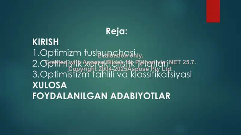 Optimizmning psixologik tahlili 2