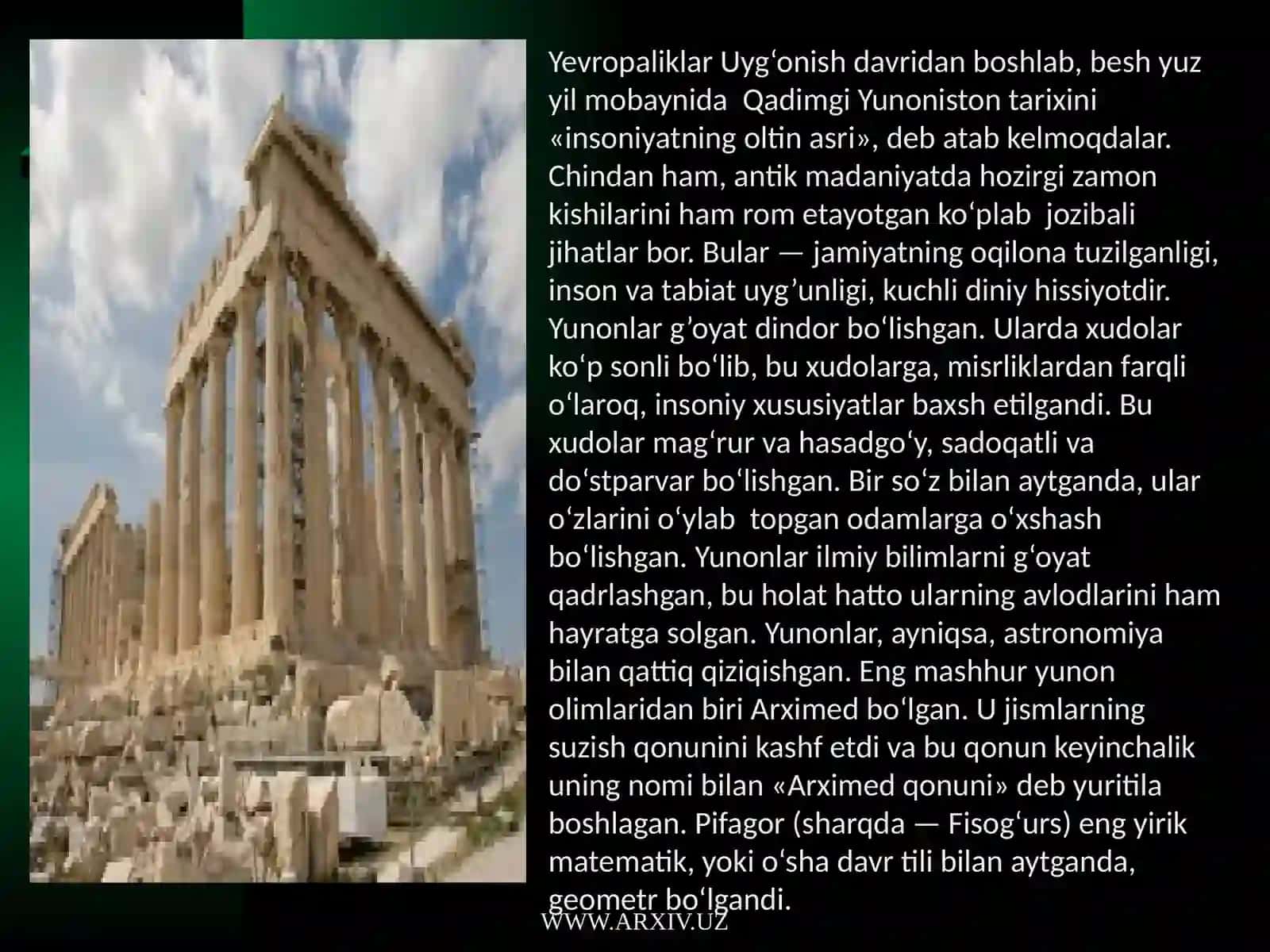 Qadimgi Yunoniston Falsafasi 2