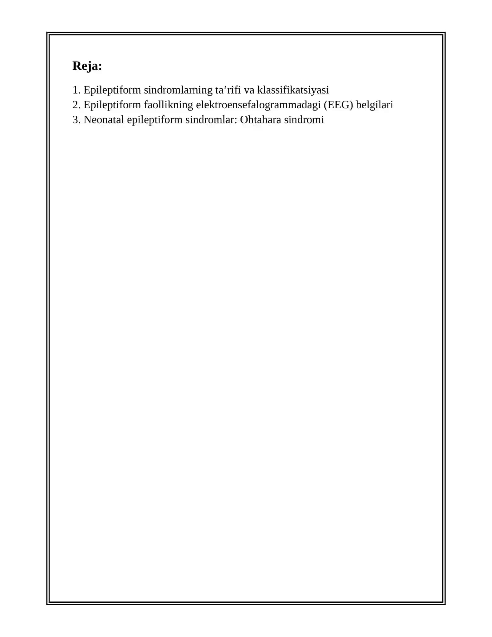 EPILEPTIFORM SINDROMLAR 2
