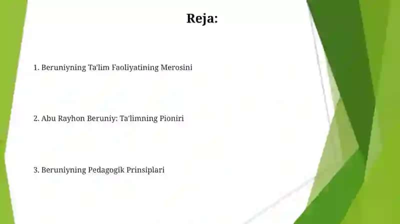 Aburayhon Beruniy ta'lim tarbiyaviy qarashlari 2