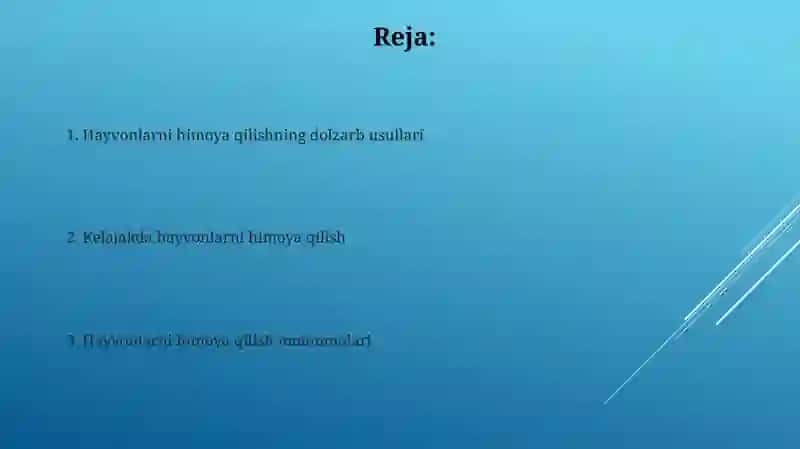 Hayvonlarni muhofaza 2