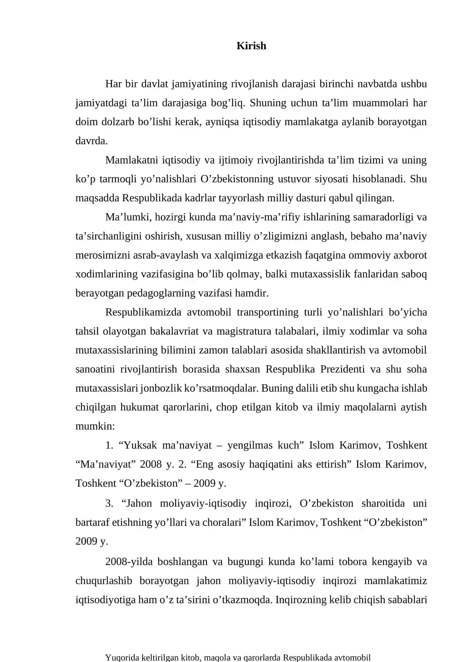 Avtotransport tarmog'i korxonalarini loyihalash 2