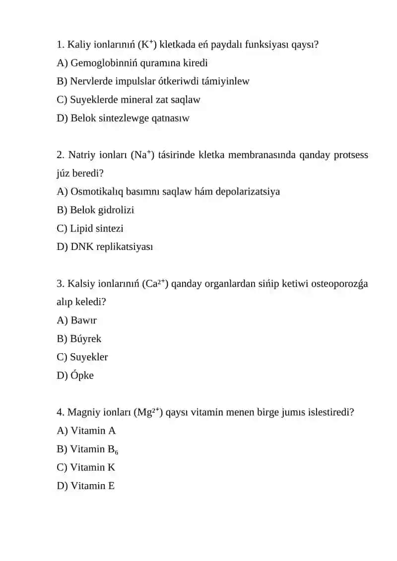Anorganikalıq ionlar 2