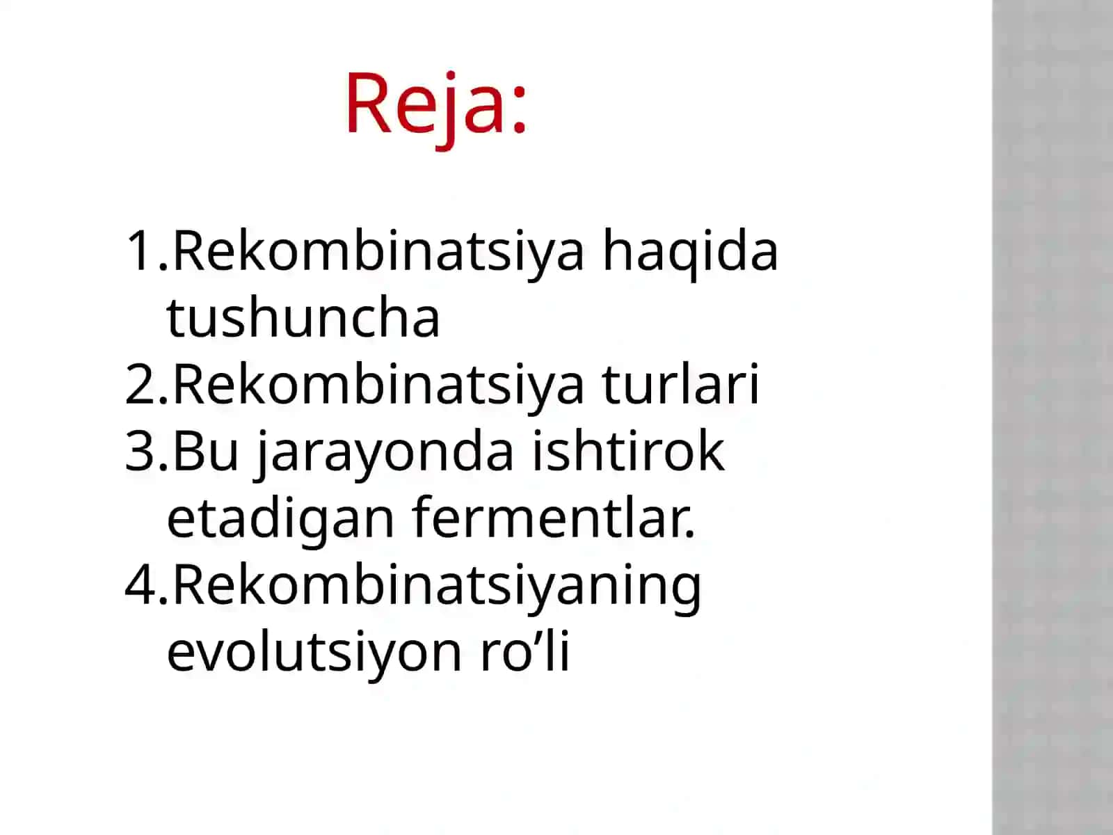 DNK rekombinatsiyasi 2