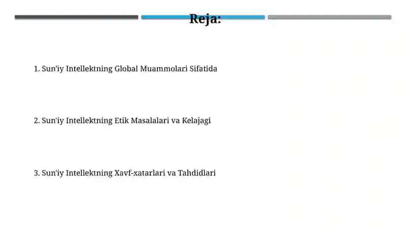 Sun'iy Intellektning Global Muammolari Sifatida 2