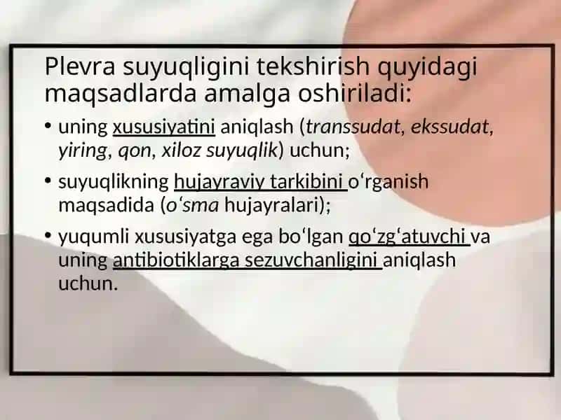 Plevral suyuqlik 2