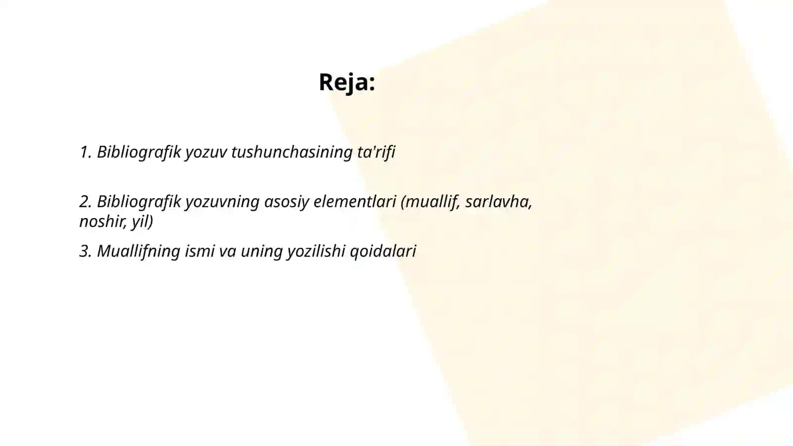Bibliografik yozuv tushunchasi 2
