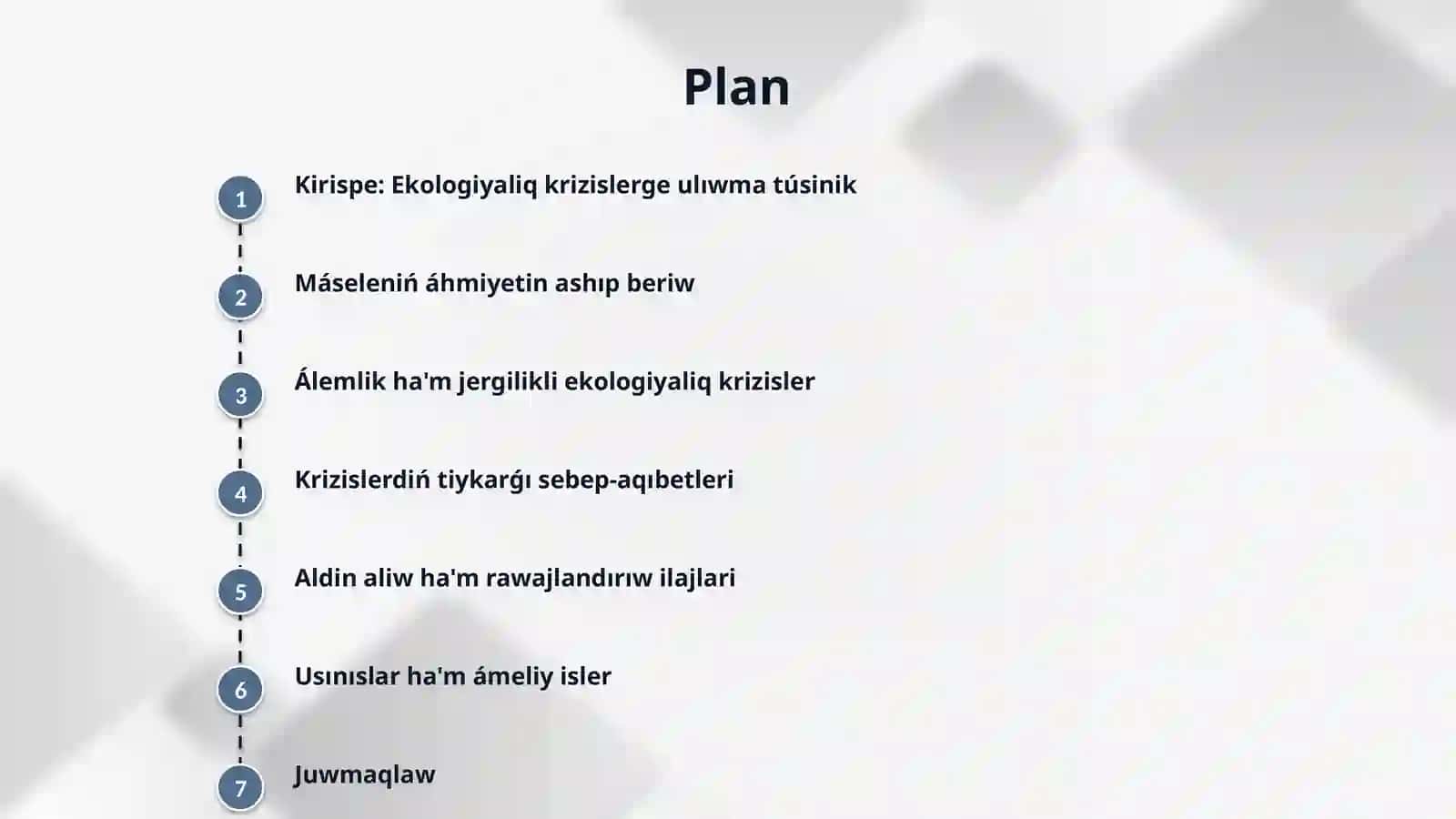Ekologiyaliq krizisler ha'm olardin' aldin aliw ilajlari 2