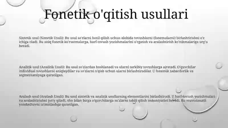 OʻQish Darslarida Qo'Llanadigan Metodlarga Tavsif 2
