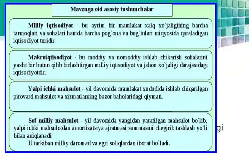 Makroiqtisodiy tahlil va prognozlash 2
