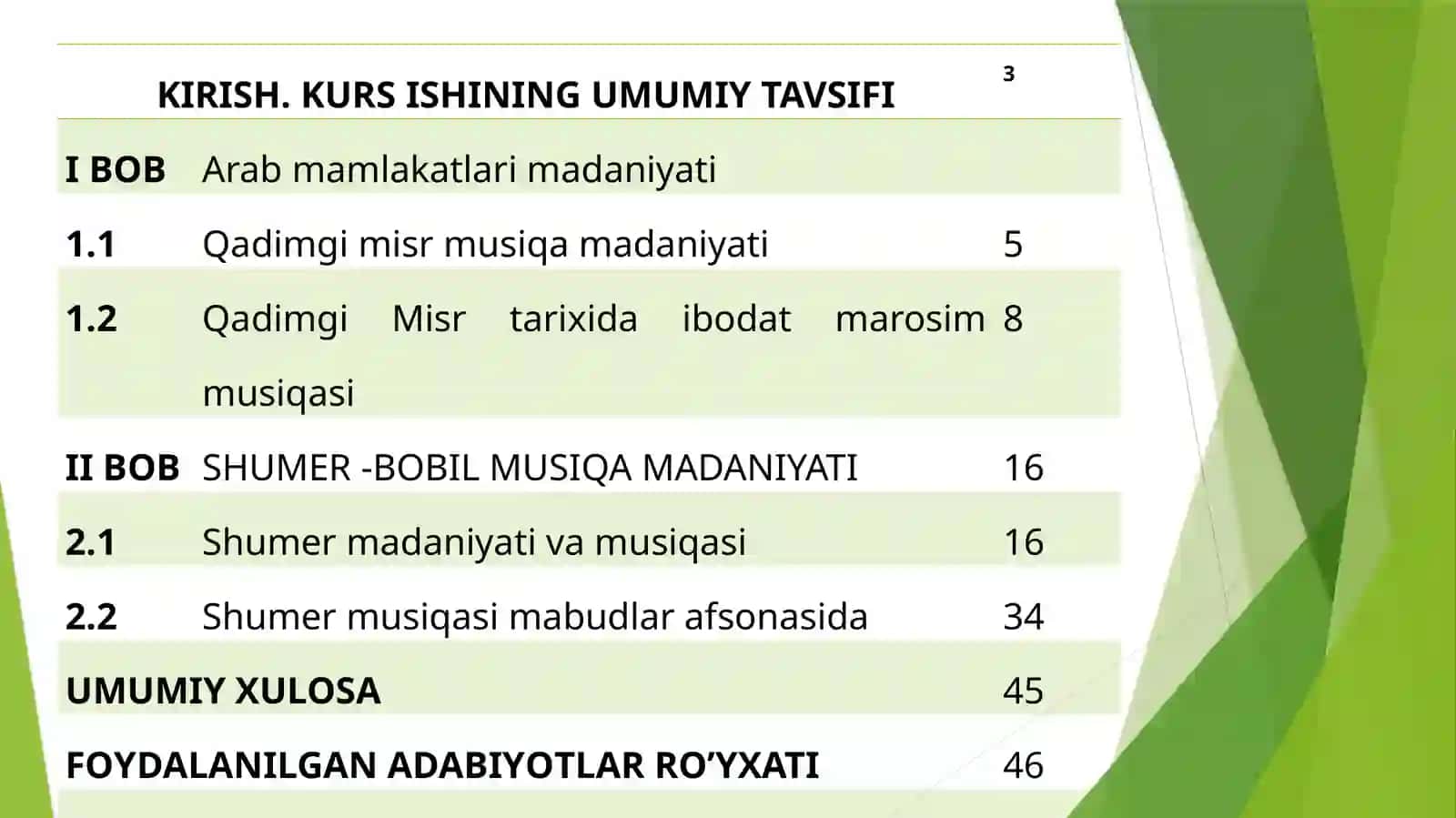 QADIMGI MISR VA SHUMER- BOBIL MUSIQA MADANIYATI 2