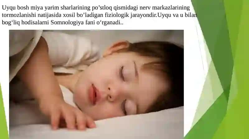 Uyqu vauning ahamiyati 2