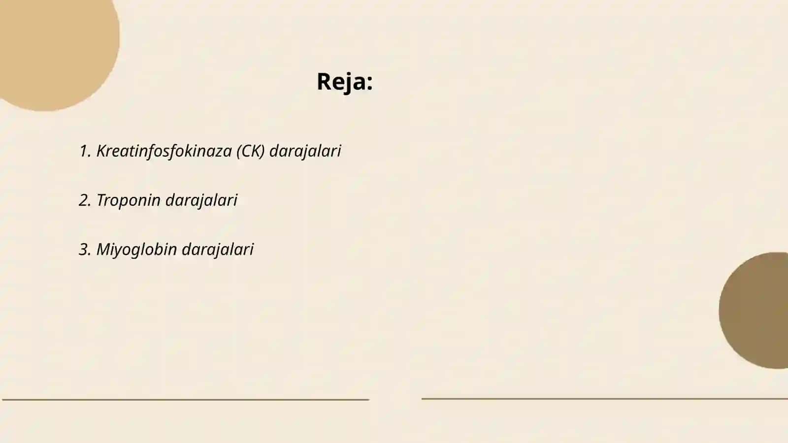 Miokard infarktida labortor kursatkichlar 2