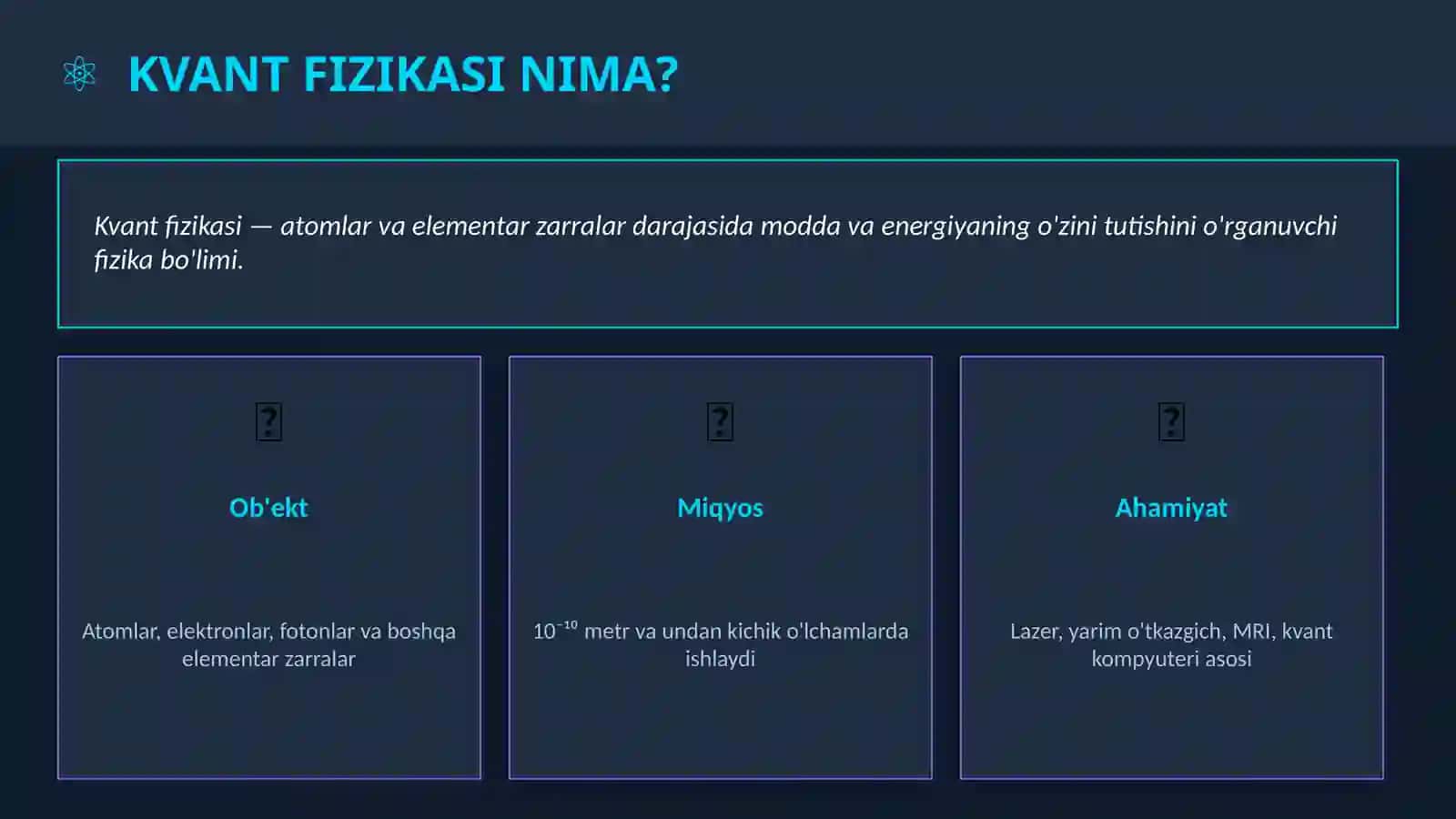 Kvant Fizika 2