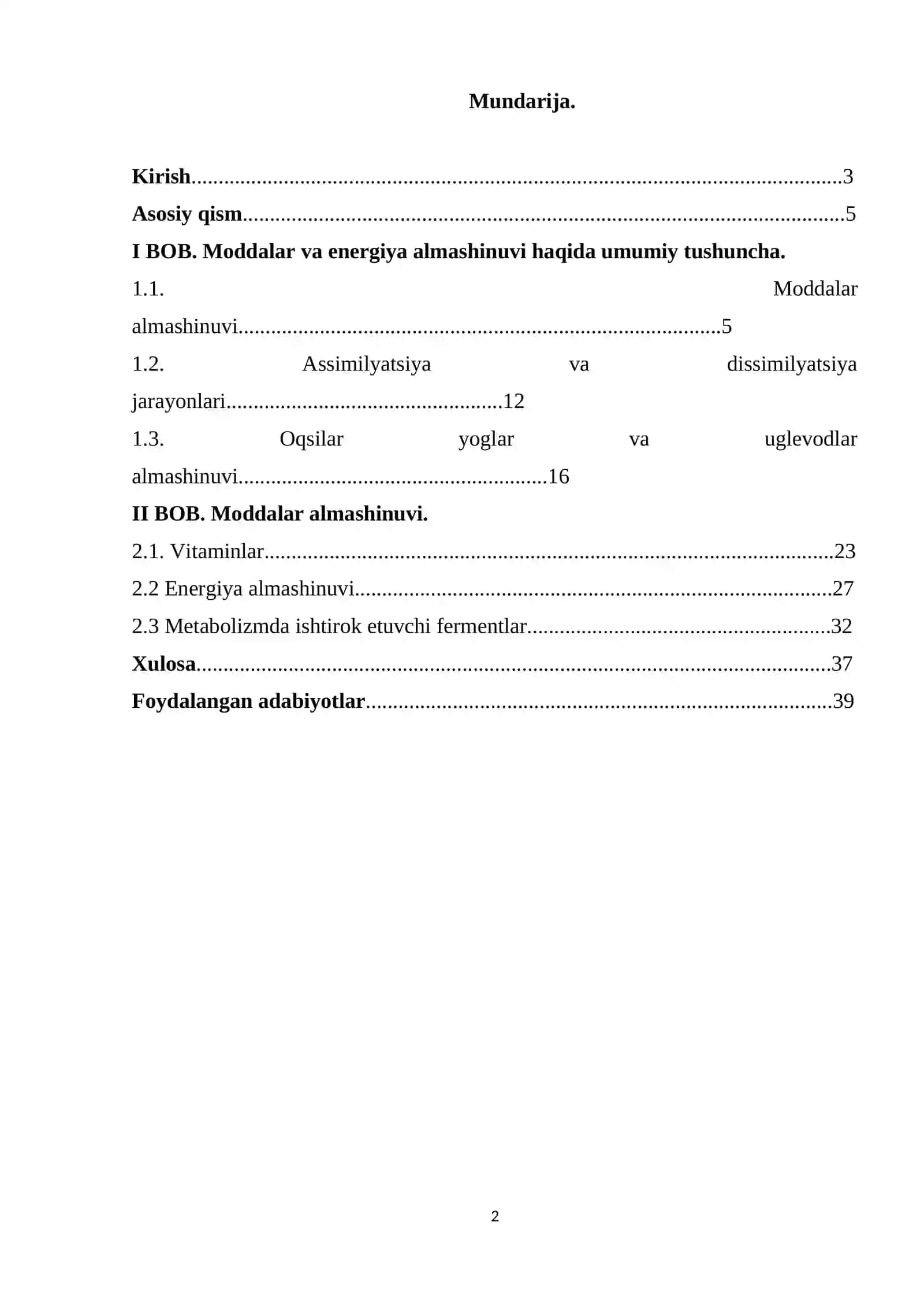 Moddalar almashinuvi haqida umumiy tushuncha 2