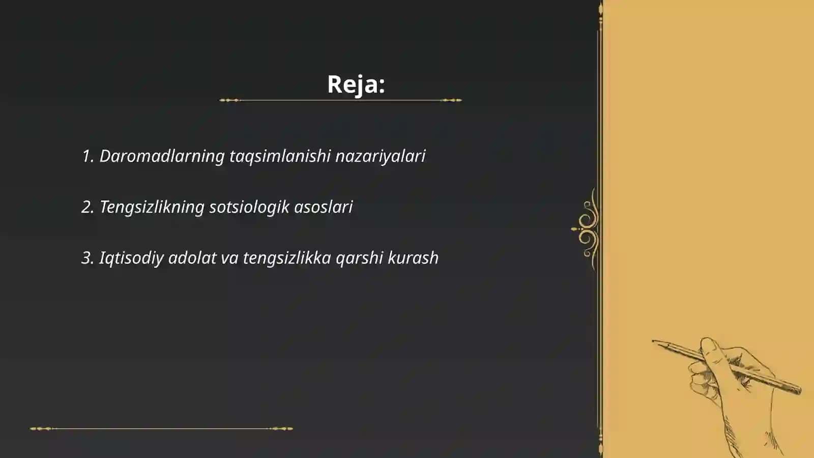Daromadlarning taqsimlanishi,tengsizlik va qashshoqlik 2